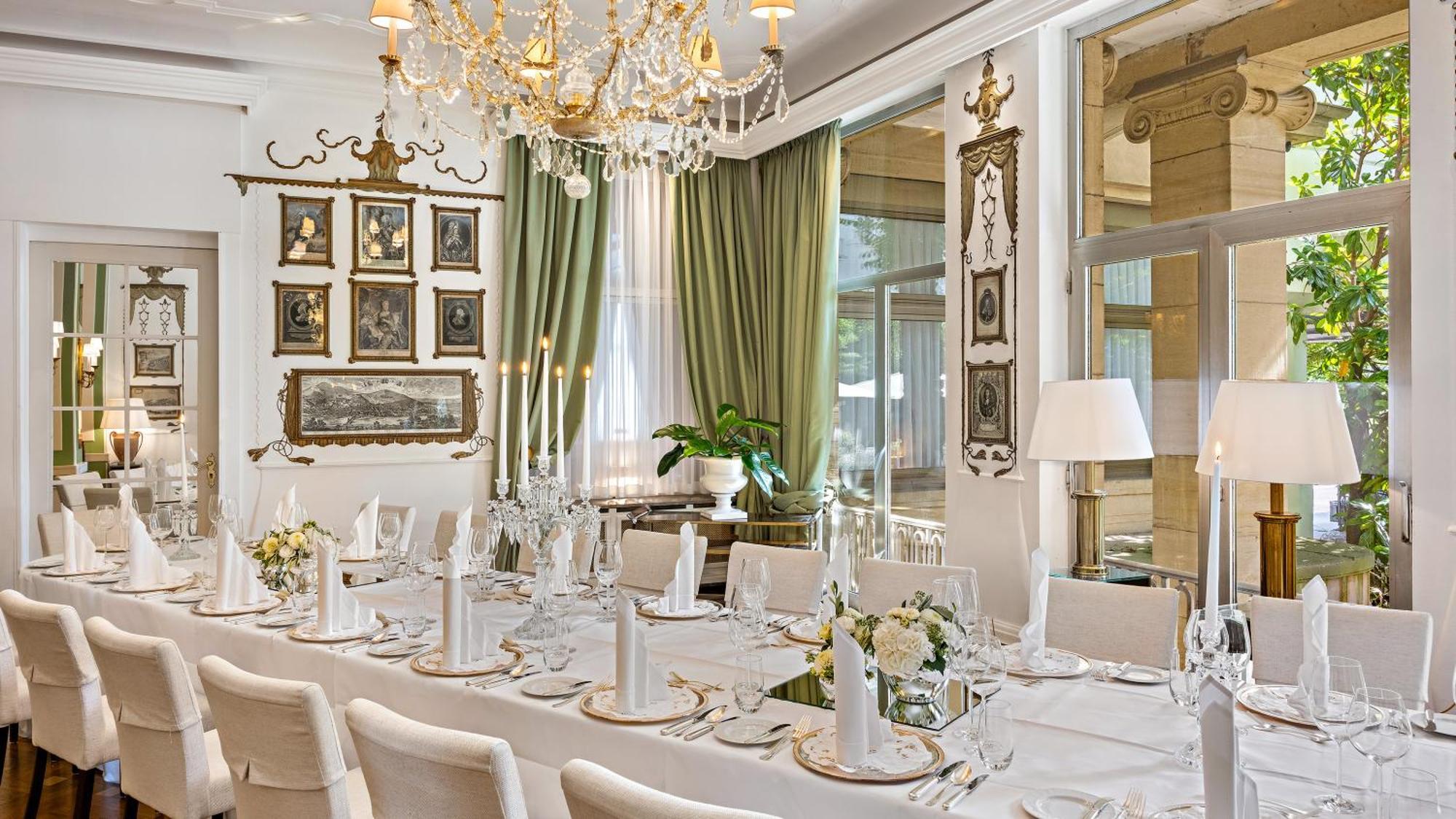 Hotel Europaeischer Hof Heidelberg, Bestes Hotel Deutschlands In Historischer Architektur Luaran gambar The restaurant